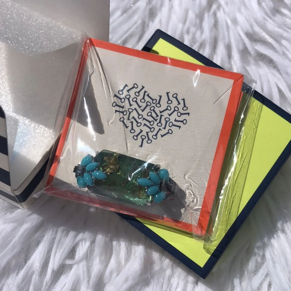 🩶5/$30 KEEP Collective Jewelry Blue Green Aqua Reef Retired Bracelet Charm NEW